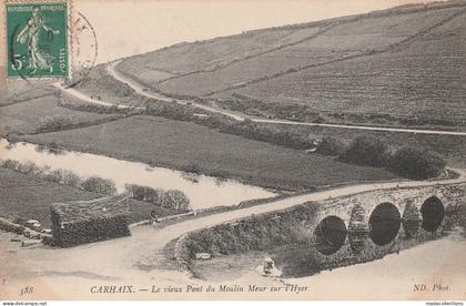 Carhaix-Plouguer ( 29- Finistère ) Le vieux Pont du Moulin Meur sur l'Hyer