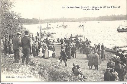 CPA Carquefou Bords de l'Erdre à Gâchet un jour de fête