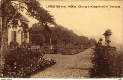 CPA CARRIERES-sous-POISSY Chateau de Champfleuri - Terrasses (1385075)