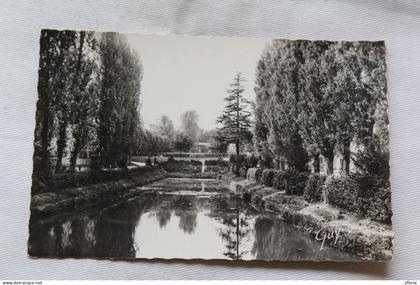 Cpsm, Carrières sur Seine, vue du parc, Yvelines 78