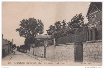 yvelines :  CARRIERES  sur   SEINE  :  rue  victor  hugo