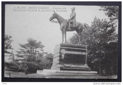 59 Mont-Cassel Cassel statue foch sépia    D59D  K59135K  C59135C RH039772