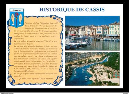 13 - Cassis - Multivues - Historique de Cassis - Blasons - CPM - Voir Scans Recto-Verso