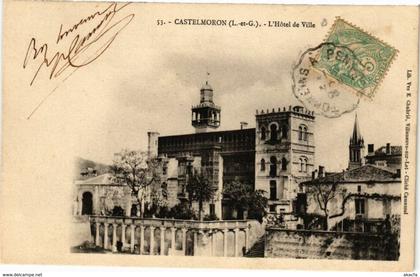 CPA CASTELMORON - L'Hotel de Ville (251376)