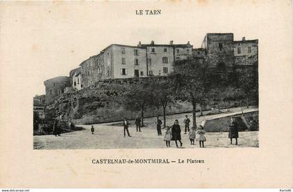 castelnau de montmirail * le plateau * place * villageois