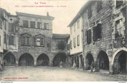 CPA 81 Tarn Castelnau de Montmirail La Place