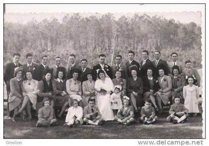 CASTETS LANDES CARTE PHOTO D'UN MARIAGE (PHOTOGRAPHE E VIGNES CASTETS LANDES)