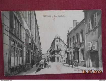 CPA - Castres - Rue Gambetta