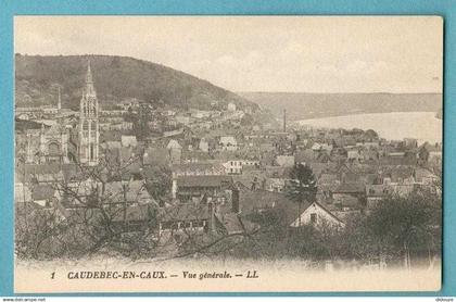 76 - Caudebec en Caux - Vue Générale - Carte Vierge