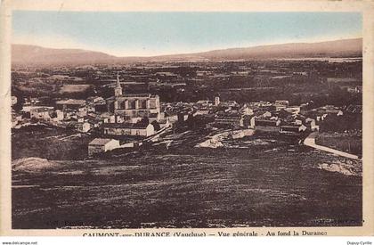 CAUMONT SUR DURANCE - Vue générale - Au fond la Durance - état