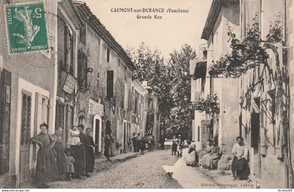 CPA-84-CAUMONT SUR DURANCE-Grande rue-Animée