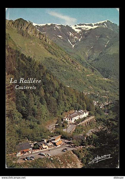 65 - Cauterets - Vallée de Cauterets - La Raillère alt. 1.100 m. et Cauterets - Le pic du Cabaliros ait. 2.334 m - CPM -