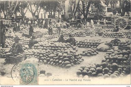 CPA Cavaillon Le Marché aux Melons