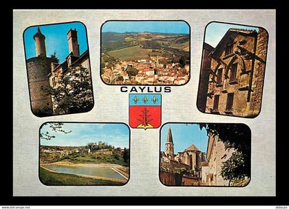 82 - Caylus - Multivues - Blasons - CPM - Voir Scans Recto-Verso