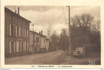 CPA Celles-sur-Belle La Gendarmerie