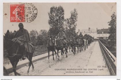 CENTRE -VAL DE LOIRE -  GRANDES MANOEUVRES DU CENTRE artillerie