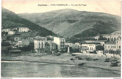 CPA  Carte Postale France- Cerbère Un coin de Plage    VM48878