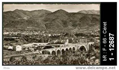 66 Céret - 105 CERET (P-O) - Vue Générale - pont viaduc - pont viaduc - cpsm -  /  D66D  K66049K  C66049C