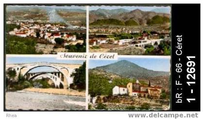 66 Céret - Souvenir de Céret - multi vue - multi vue pont - cpsm -  /  D66D  K66049K  C66049C