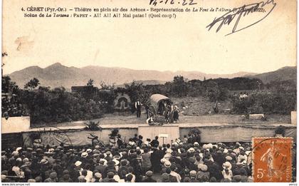 Carte POSTALE Ancienne de   CERET - Théatre en plein air des Arénes