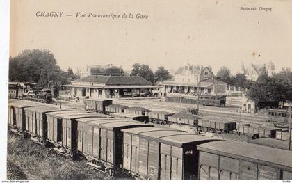 CHAGNY VUE PANORAMIQUE DE LA GARE