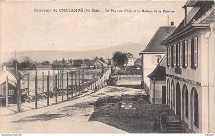 ¤¤  -  CHALAMPE  -  Le Pont du Rhin et la Maison de la Douane   -  ¤¤