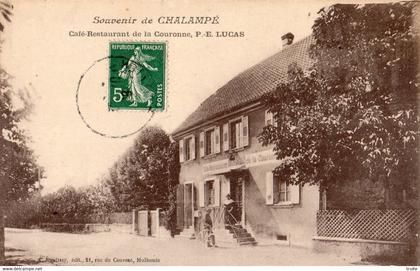 SOUVENIR DE CHALAMPE CAFE RESTAURANT DE LA COURONNE P.-E LUCAS