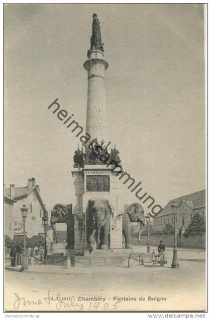 Chambery - Fontaine de Boigne