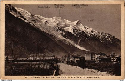 CPA CHAMONIX - Mont-Blanc - L'Arve et le Mont-Blanc (248113)