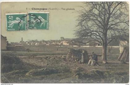 CPA Champagne-sur-Oise Vue Générale