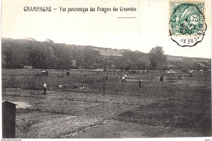 Carte POSTALE Ancienne de  CHAMPAGNE sur SEINE - Potagers de CREUSOTINS