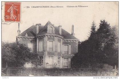 Champdeniers 79 - Château de Villeneuve