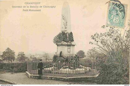 94 - Champigny sur Marne - Souvenir de la Bataille de Champigny - Petit Monument - Animée - Précurseur - CPA - Voir Scan