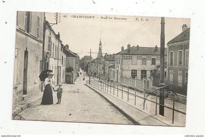 cp, 94 , CHAMPIGNY , rue de BONNAU , voyagée