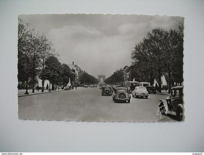 Carte  Cachet  Philatélie -Foire de Paris  -  L'Avenue des Champs-Elysées   1953  Paris et ses Merveilles