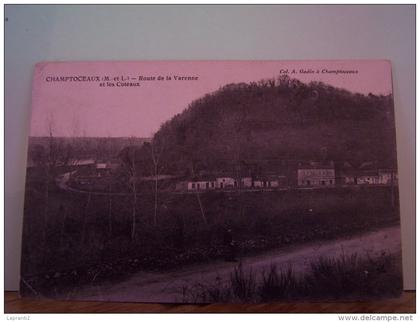 CHAMPTOCEAUX  (MAINE ET LOIRE) ROUTE DE LA VARENNE ET LES COTEAUX.