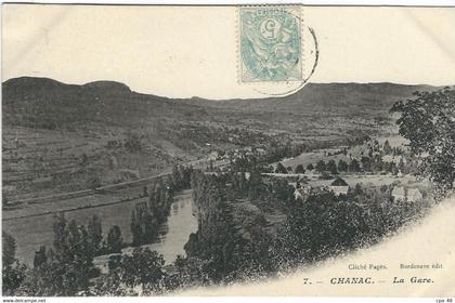 LOZERE : Chanac : La Gare