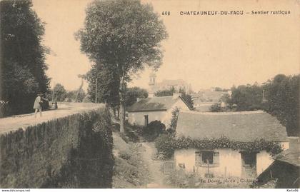 châteauneuf du faou * sentier rustique * route villageois village