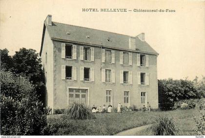 châteauneuf du faou * vue sur l'hôtel Bellevue