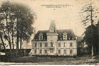 49 - Chateauneuf sur Sarthe - Château du Margas - Correspondance - Voyagée en 1934 - CPA - Voir Scans Recto-Verso