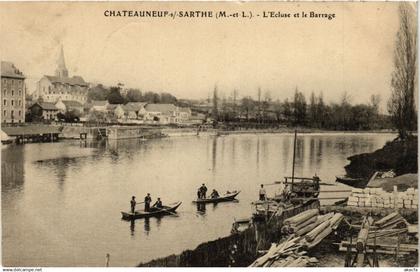 CPA CHATEAUNEUF-sur-SARTHE - L'Ecluse et le Barrage (296687)