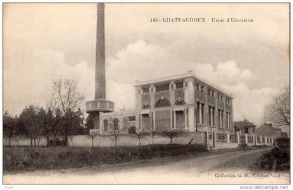 CHATEAUROUX USINE D'ELECTRICITE 1915