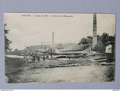 chatel sur moselle , le port et briqueterie