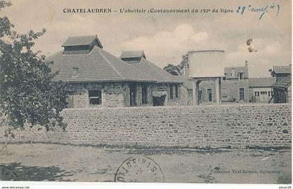 CHATELAUDREN - L'ABATTOIR (Cantonnement du 123 e DE LIGNE) (CHATEAU D'EAU)