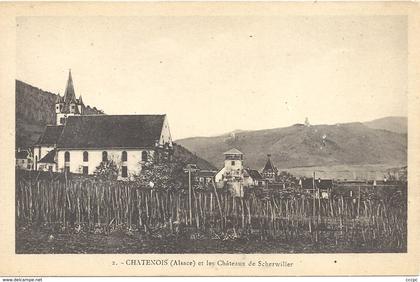 CPA Chatenois et les Châteaux de Scherwiller