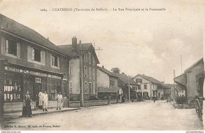 90 - TERRITOIRE DE BELFORT - CHATENOIS-LES-FORGES - rue principale et la Fraternelle - superbe - 10079