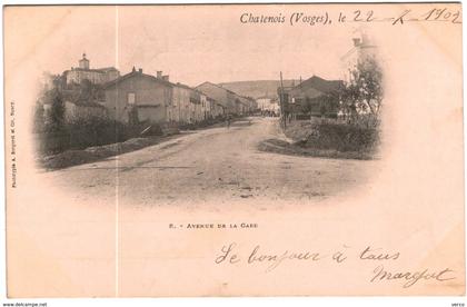 Carte Postale Ancienne de CHATENOIS-avenue de la gare