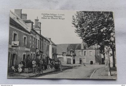 Chatillon Coligny, faubourg Marceau, hôtel du cheval rouge, Loiret 45