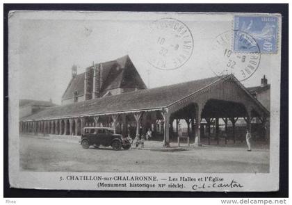 01 Châtillon-sur-Chalaronne halle sépia D01D K01093K C01093C RH019580