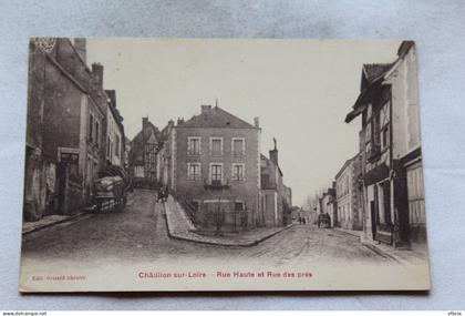 Chatillon sur Loire, rue haute et rue des prés, Loiret 45